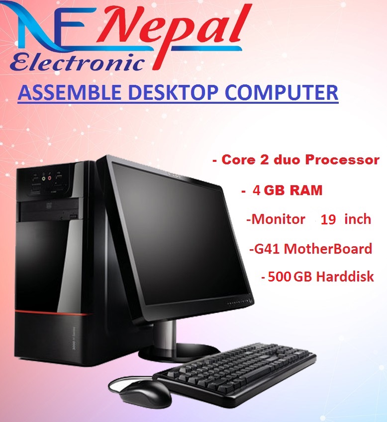 Assemble desktop Core2duo / 500hdd /4 GB RAM